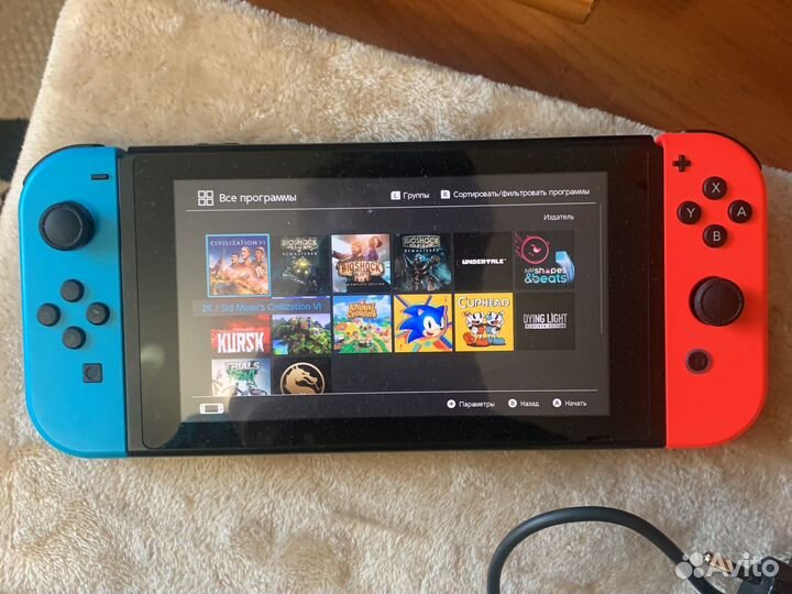 Nintendo switch rev 1 много игр