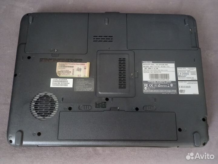 Ноутбук toshiba