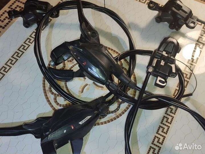 Shimano ST-EF505 3х9; 2х9 моноблоки+ гидро MT-200