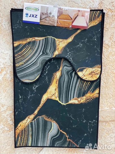 Набор коврик для ванной туалета