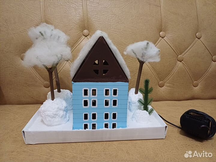 Новогодняя поделка с подсветкой