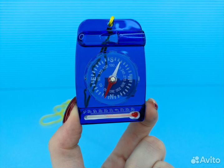 Компас термометр свисток 3в1 жидкостный