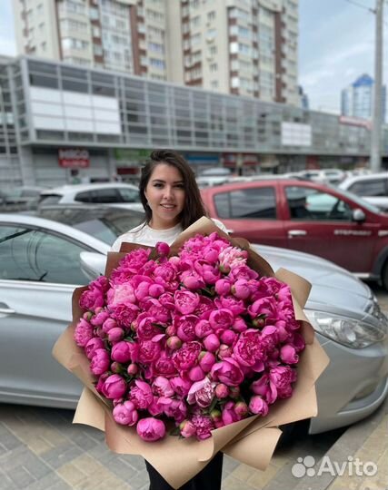 Роза пионы доставка Ставрополь