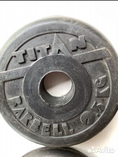 Диск 0,5 кг для грифа 4 шт для Владимира