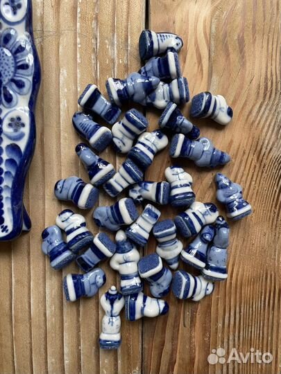 Шахматы СССР гжель Гаранин