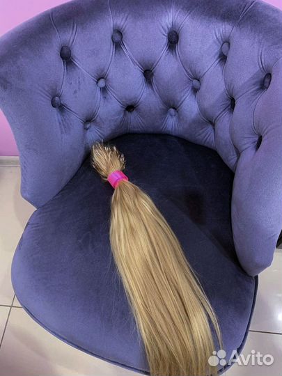 Волосы для наращивания 60 см блонд