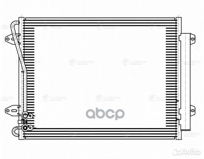 Радиатор кондиц. с ресивером для а/м VW Passat