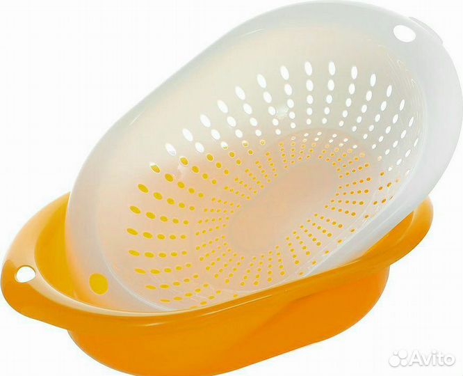 Дуршлаг 3,0 л с миской / Сушилка для посуды