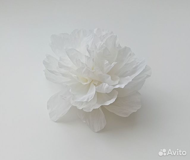 Брошь цветок айвори 12 см