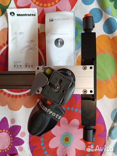Комплект слайдер Glidetrack+головка Manfrotto
