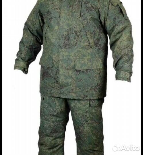 Костюм зимний полевой цифра, с погонами на плечах