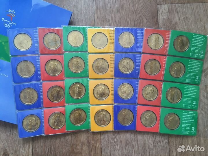 Олимпиада Сидней 2000. Набор 28 монет в альбоме