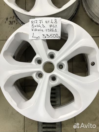 R17. J7 Et48 5-114,3 67 mm kia original Korea