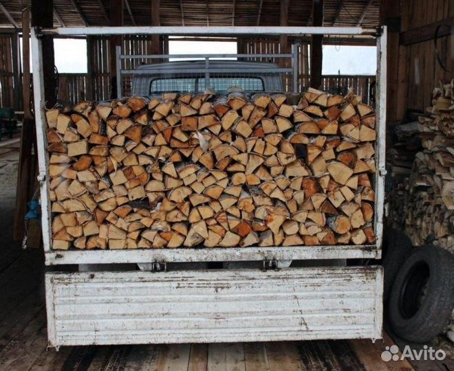Дрова колотые береза