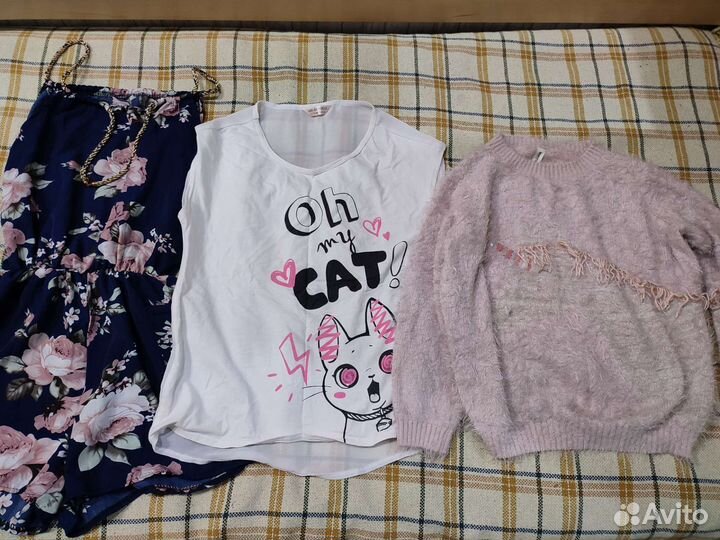 Вещи огромным пакетом на девочку 152-164