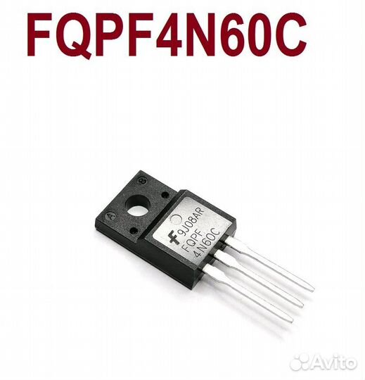 Транзистор fqpf4N60C (4N60C) mosfet