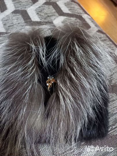 Шапка вязаная норка