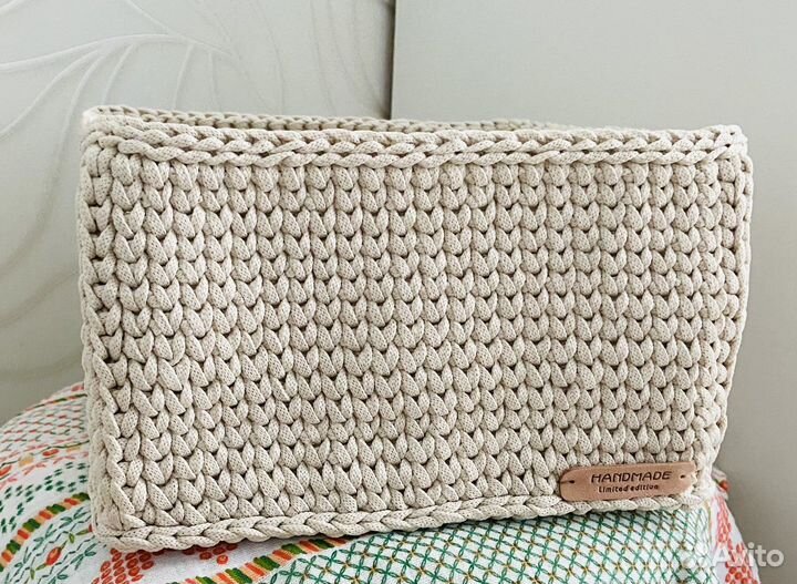 Вязаные корзинки для дома