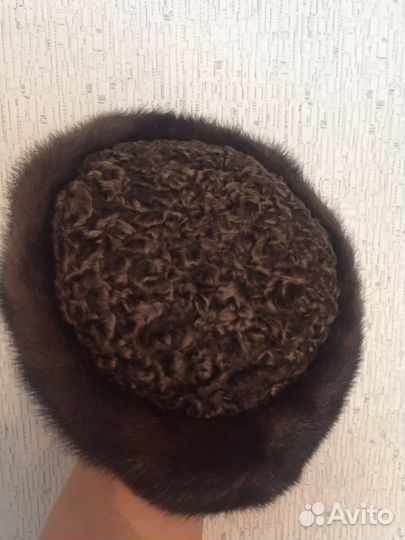 Шапка норковая женская