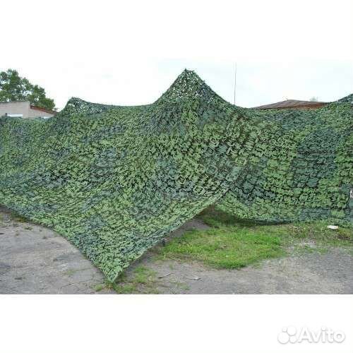 Маскировочная сеть Мкт-2Л 12х18м. Новая Зелёная