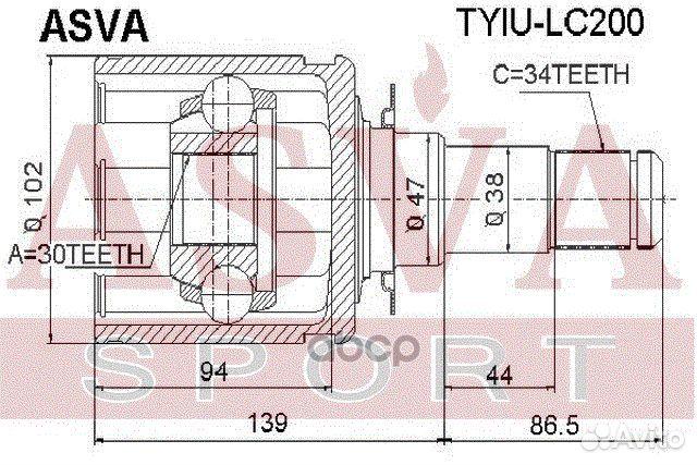 ШРУС tyiulc200 asva