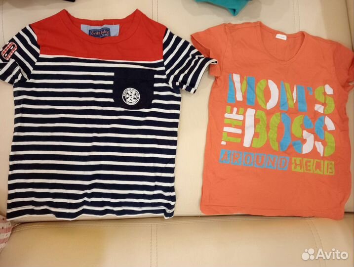 Летняя одежда для мальчика 116, 11шт