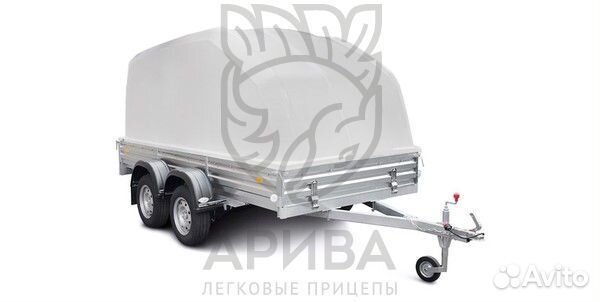 Прицеп с крышкой 31.022 двухосный. Кредит