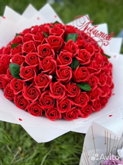 Букет из 101 розы, цветы с доставкой