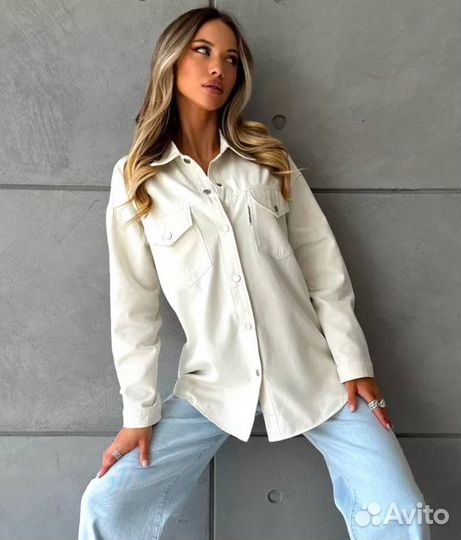 Рубашка джинсовая женская