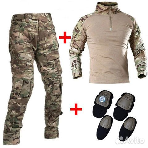 Тактический боевой костюм комбат мох мультикам