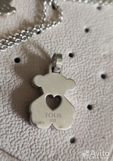 Шейное украшение Tous цепь и кулон