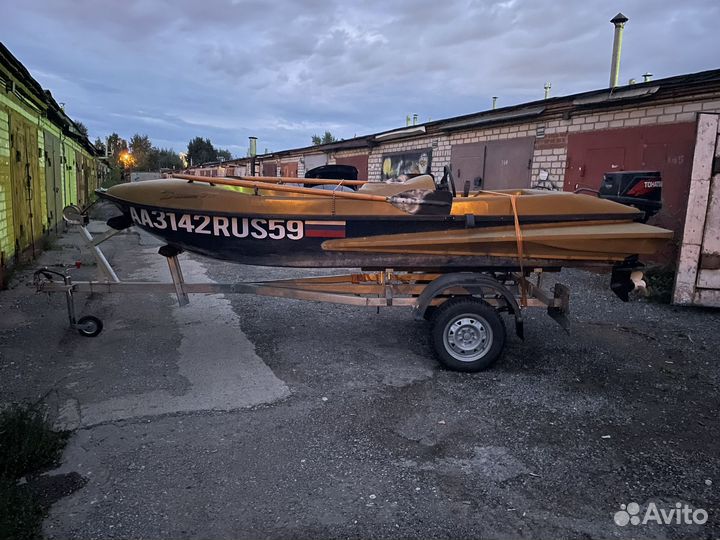 Лодка мотор и прицеп