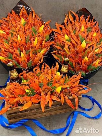 Букет из раков мужчине