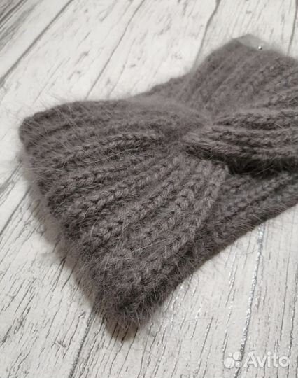 Повязка на голову из пуха норки