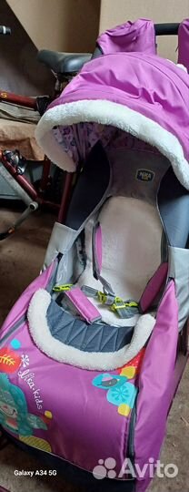 Детские санки коляска Nika kids