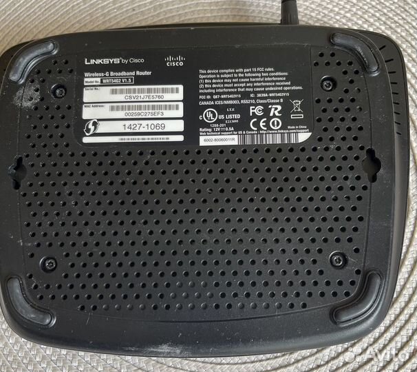 Wi-Fi роутер Linksys WRT54G2