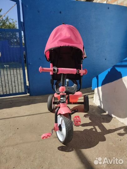 Детский трехколесный велосипед с тентом kreiss