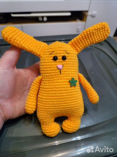 Мягкая игрушка заяц ручной работы