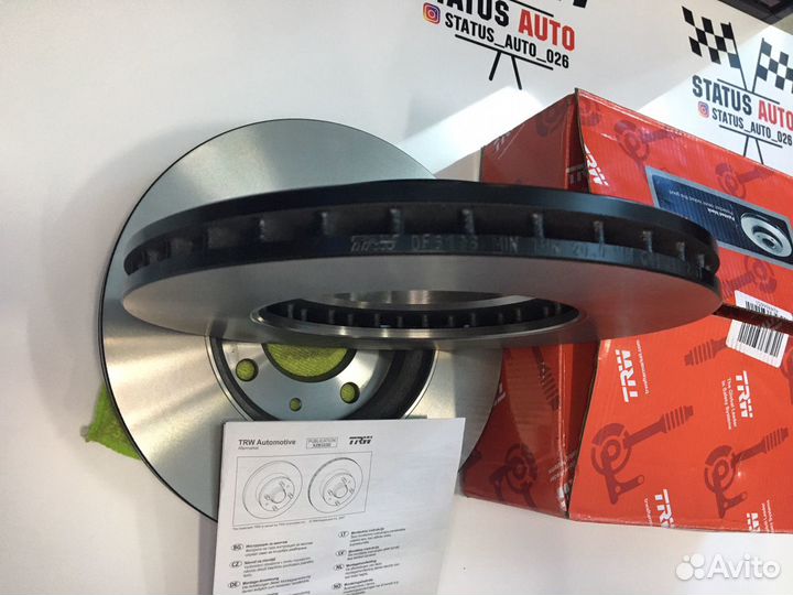 Торм. Диск перед. TRW Hyundai/Kia