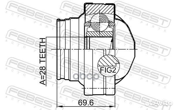 ШРУС внутренний к-кт 28x94 MB Vito/Viano D 03