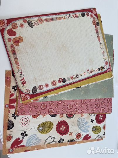 Набор бумаги для скрапбукинга 15 листов