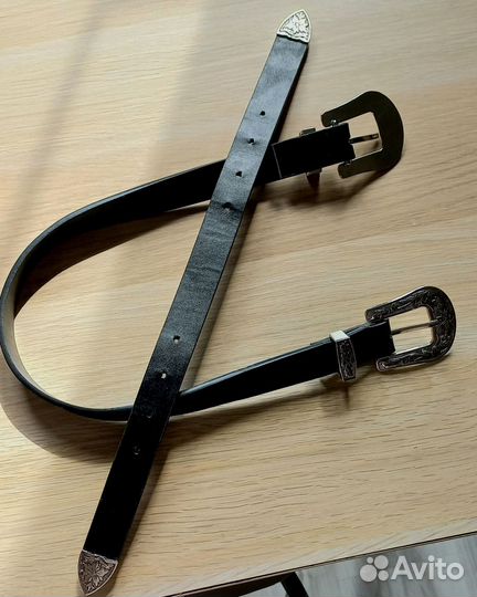 Ремень с двумя пряжками