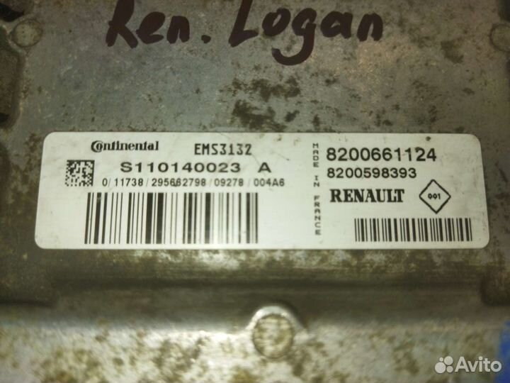 Блок управления двигателем Renault Logan 2005-14