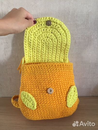Детский новый рюкзак из трикотажной пряжи