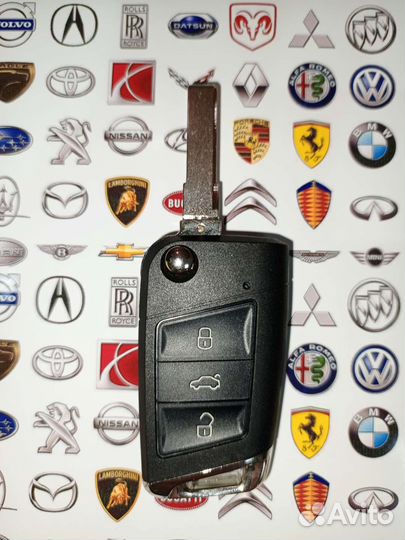 Корпус ключа Volkswagen, Skoda