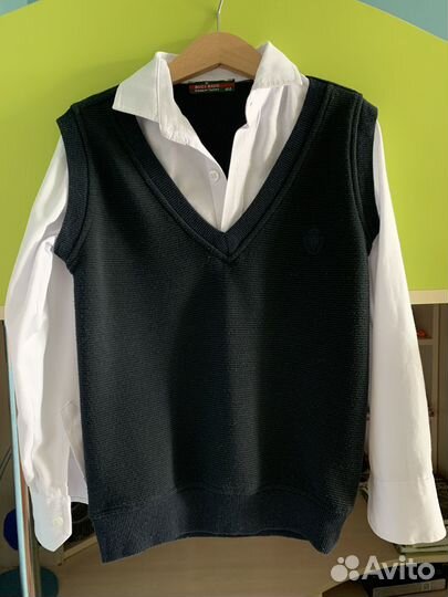 Рубашка жилетка для мальчика в школу