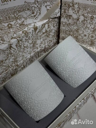 Dior набор свечей в подарочной коробке и пакете