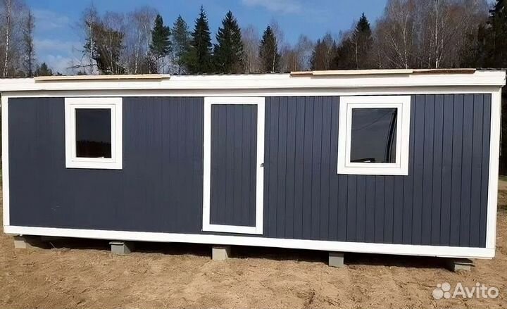 Бытовка 7*2,4*2,4 из профнастила - (двп)