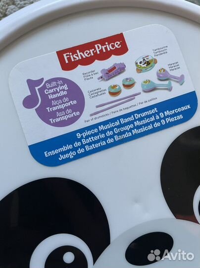 Барабан с музыкальными инструментами Fisher Price
