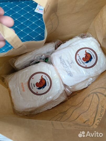 Трусики и подгузники пакетом размер L